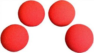 2.  5 Inch Soft Sponge Ball (red) Pack Of 4 From Magic By Gosh - Magic Trick