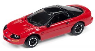 1/64 Johnny Lightning Muscle Cars 1996 Chevrolet Camaro Z/28 In Red With Black R