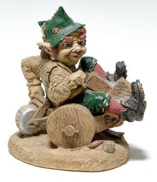 Legend Of The Little People Hand Painted Figurine/statue Called Traveling Fast