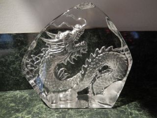 Dragon Crystal Glass Figurine Decoration