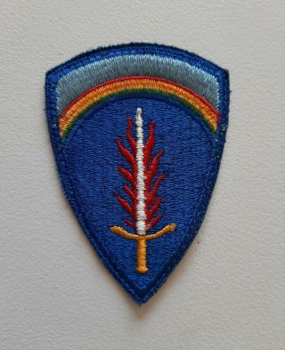 Wwii U.  S.  Army Europe Flaming Sword Rainbow Patch