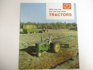 John Deere 2010 Row - Crop Tractors Sales Brochure