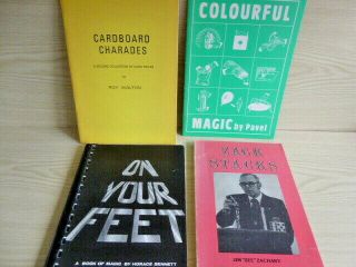 4 Magic Books - Cardboard Charades By Roy Walton,  Pavel 