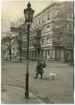 Wwii Press Large Size Photo: Quiet Berlin Street View After The Battle,  May 1945