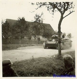 Best German Pzkw.  Iii Panzer Tank W/ Invasion Cross Moving On Roadway