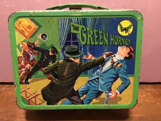 Vintage 1967 The Green Hornet Lunchbox And Thermos
