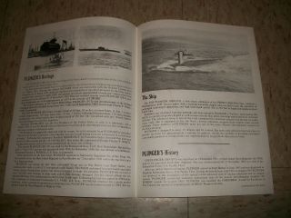 USS PLUNGER SSN - 595 Welcome Aboard Flyer 1971 Nuclear Submarine 2