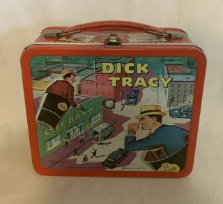 Vintage 1967 Dick Tracy Metal Lunchbox In Near C9 Rare