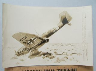 Wwii Press/wire Photo 1942 Abandoned Stuka Ju 87d Egypt North Africa