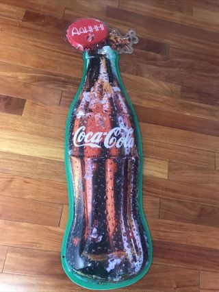 3 - D Mcdonalds - Coca Cola Coke Bottle Sign - 36 "