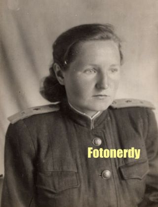 Women In Uniform Wwii Era Young Woman Soviet Red Army Medical Lieutenant K4