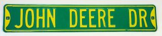 John Deere Drive Dr Road Street Sign Green Jd 36 " X 6 " Novelty Metal Tractor