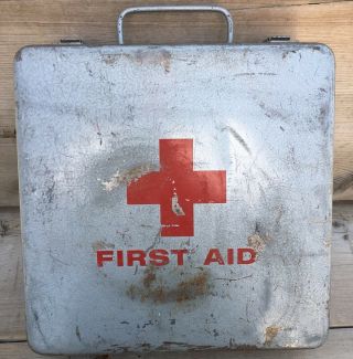 Vintage First Aid Kit With Some Contents