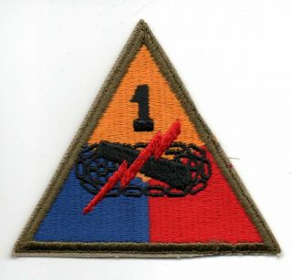 World War Ii Us Army 1st Armored Division Patch