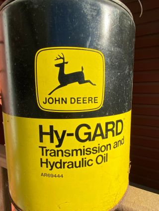 JOHN DEERE Hy - GARD Hydraulic Oil Can 5 Gallon Can JOHN DEERE Oil Can 2 - Leg Deer 2