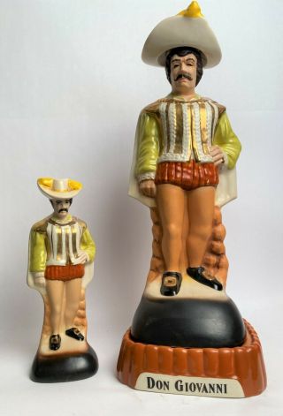 Vintage Jim Beam Don Giovanni Decanter With Music Box In The Base And Matching P