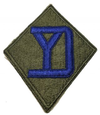 Wwii U.  S.  26th Infantry Division Cut Edge Full Color Patch Ng