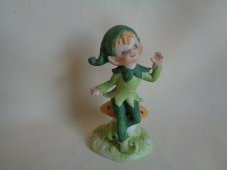 Vintage Porcelain Pixie Elf Figurine