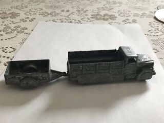 Vintage Midge Toy Army Truck And Ammo Trailer