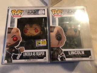 Sdcc 2017 Funko Pop The 100 Lincoln As Reaper Le 750 & Variant Lincoln