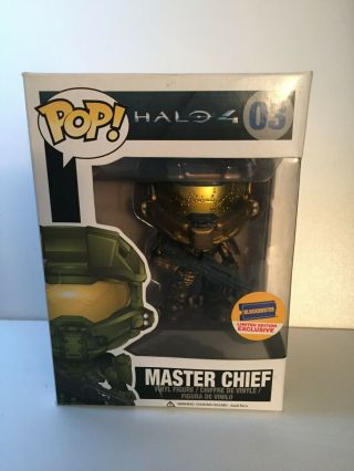 Halo Master Chief Funko Pop Gold Blockbuster Exclusive Rare Grail 03 Vaulted