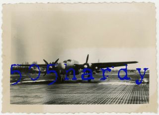 Wwii Us Gi Photo - Northrop P - 61 Black Widow Rothwesten Air Field Germany 1