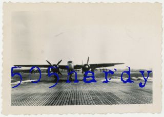 Wwii Us Gi Photo - Northrop P - 61 Black Widow Rothwesten Air Field Germany 3