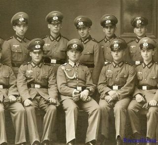 Port.  Photo: War Buddies Studio Pic Group Wehrmacht Soldiers Posed W/ Their Nco