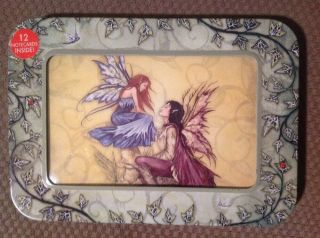 Amy Brown Fairy Greeting Gift Card Set With Tin Case 10 Cards Total