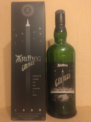 Ardbeg 1999 Galileo Empty Box & Empty Bottle The Ultimate Scotch Whiskey