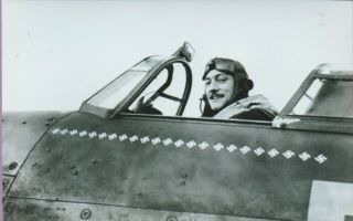 Raf Squadron Leader Robert Stanford - Tuck In His Hawker Hurricane Ww2 Print 5 X 7