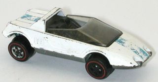 Redline Hotwheels White 1970 Jack Rabbit Special Oc12114