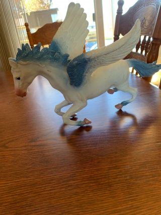 Pegasus Toy Horse W Blue Glitter Wings By Toy Major Trading Co.  Ltd.