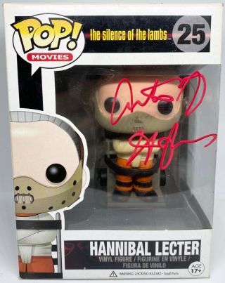 Hannibal Lector The Silence Of The Lambs Autograph Funko Pop Anthony Hopkins