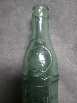 Vintage Coca Cola Bottle with Ribbons for Goldsboro C.  C.  Bottling Co.  6 oz 2
