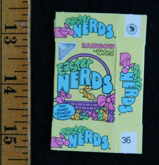 [ 1990 Willy Wonka - Easter Nerds Candy Box - Vintage Packaging ]