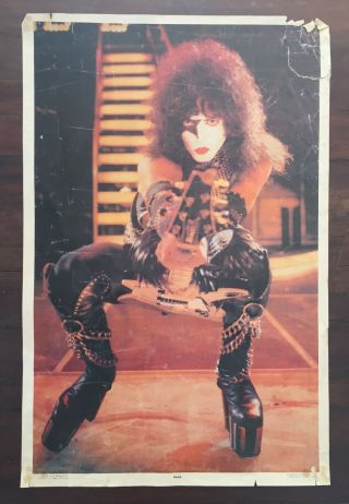 Vintage Kiss Poster Paul Stanley Aucoin Alive 2