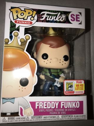 Sdcc 2018 Funko Funday’s Pop Freddy Funko Kurt Cobain Le 800 W/ Pop Protector