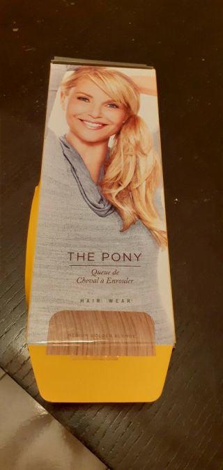 Hair2wear Christie Brinkley The Pony Golden Blonde Nib