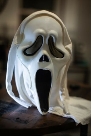 Scream Mask Fantastic Faces Fun World Gen 1 White Hood Ghost Face Rare Grail 2