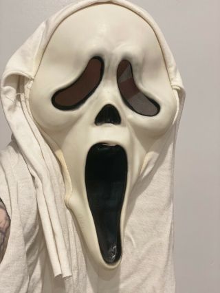 Scream Mask Fantastic Faces Fun World Gen 1 White Hood Ghost Face Rare Grail 6