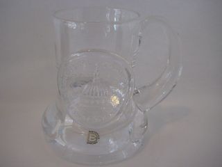 1675 - 1975 Vintage Christopher Wren St Pauls Cathedral Dartington Glass Mug