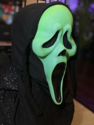 Scream Mask Fantastic Faces Fun World Gen 1 Green Ghost Face Rare Grail 3