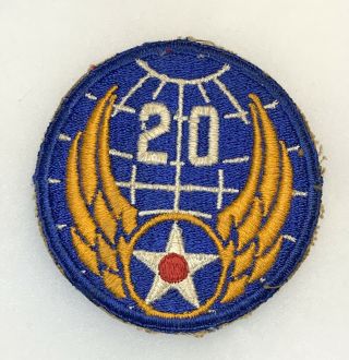 20th Air Force Aaf Patch Wwii Us Army P1815
