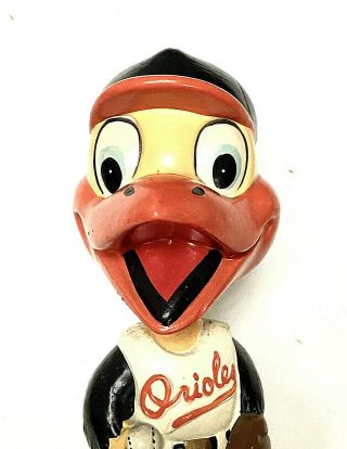Vintage 1961 - 63 MLB Baltimore Orioles Bird Mascot Bobble Head Nodder Baseball 2