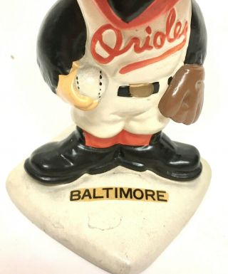 Vintage 1961 - 63 MLB Baltimore Orioles Bird Mascot Bobble Head Nodder Baseball 3