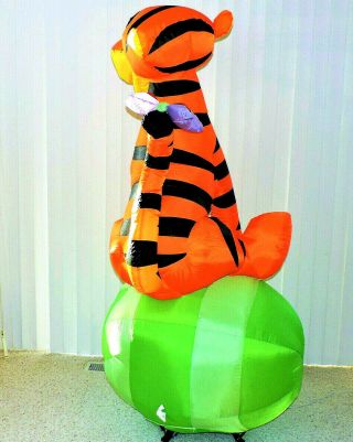 6ft Easter Tigger Gemmy Airblown Inflatable Disney 3