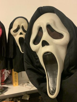 Scream Mask Fearsome Faces Fun World Gen 1/2 Deluxe hood 2