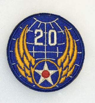 20th Air Force Aaf Patch Wwii Us Army P1814