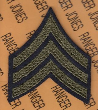 Wwii Us Army Sergeant 4th Grade Rank 4 " Patch Y15